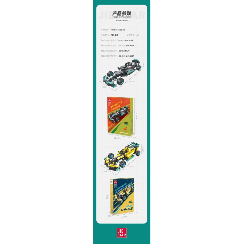 JIESTAR 58116 XE KÉO HAAS VF-23 MÙA GIẢI 2023 ĐUA F1 bộ đồ chơi xếp lắp ráp ghép mô hình Technic DRIVING EXPERIENCE HAAS VF-23 Kỹ Thuật Công Nghệ Cao Mô Hình Phương Tiện 238 khối