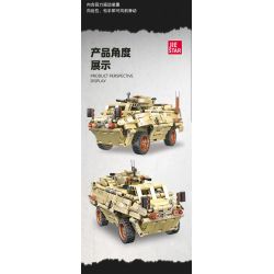 JIESTAR 58114 XE BỌC THÉP KÉO LÙI M-1117 CỦA MỸ bộ đồ chơi xếp lắp ráp ghép mô hình Technic M1117 GUARDIAN ARMORED SECURITY VEHICLE，ASV-150 Kỹ Thuật Công Nghệ Cao Mô Hình Phương Tiện 665 khối