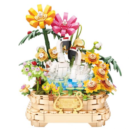 KAIDO KD99008 99008 HỘP NHẠC NIỀM VUI TÌNH YÊU bộ đồ chơi xếp lắp ráp ghép mô hình Creator FOREVER LOVE YOU Sáng Tạo 868 khối