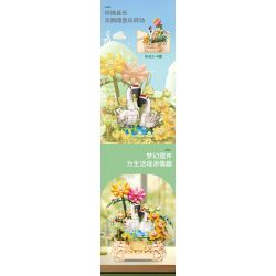 KAIDO KD99008 99008 HỘP NHẠC NIỀM VUI TÌNH YÊU bộ đồ chơi xếp lắp ráp ghép mô hình Creator FOREVER LOVE YOU Sáng Tạo 868 khối