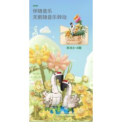 KAIDO KD99008 99008 HỘP NHẠC NIỀM VUI TÌNH YÊU bộ đồ chơi xếp lắp ráp ghép mô hình Creator FOREVER LOVE YOU Sáng Tạo 868 khối