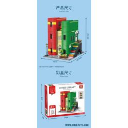 MorkModel 10211 Mork Model 10211 THƯ VIỆN THÀNH PHỐ SÁCH bộ đồ chơi xếp lắp ráp ghép mô hình Creator CITIES LIBRARY Sáng Tạo 2143 khối