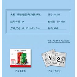 MorkModel 10211 Mork Model 10211 THƯ VIỆN THÀNH PHỐ SÁCH bộ đồ chơi xếp lắp ráp ghép mô hình Creator CITIES LIBRARY Sáng Tạo 2143 khối