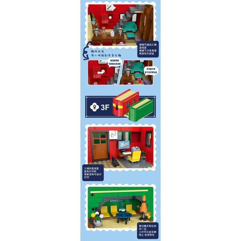 MorkModel 10211 Mork Model 10211 THƯ VIỆN THÀNH PHỐ SÁCH bộ đồ chơi xếp lắp ráp ghép mô hình Creator CITIES LIBRARY Sáng Tạo 2143 khối