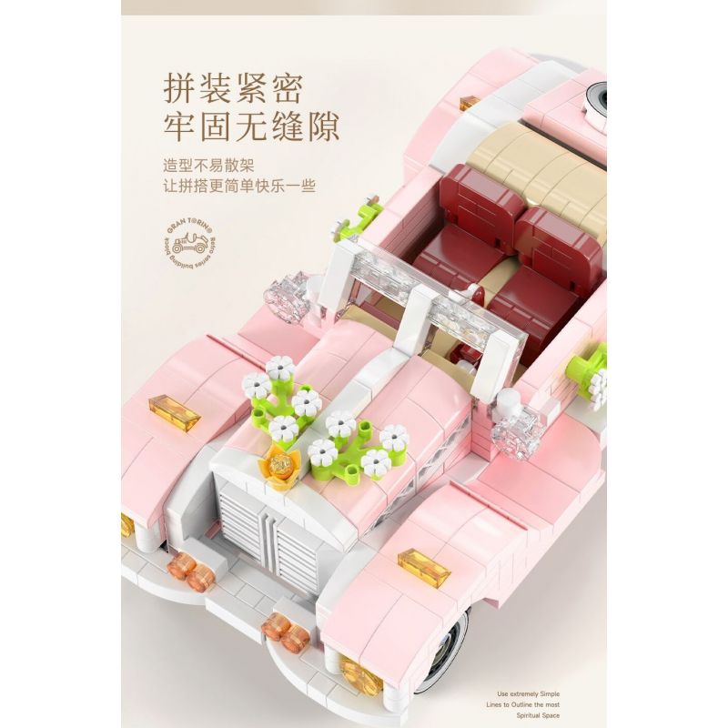 MOYU BLOCK MY97122 97122 XE CỔ ĐIỂN PHIÊN BẢN bộ đồ chơi xếp lắp ráp ghép mô hình Creator GRAN TORINO Sáng Tạo 592 khối