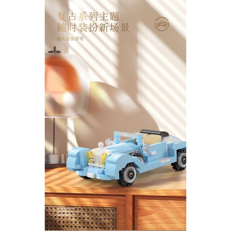 MOYU BLOCK MY97122 97122 XE CỔ ĐIỂN PHIÊN BẢN bộ đồ chơi xếp lắp ráp ghép mô hình Creator GRAN TORINO Sáng Tạo 592 khối