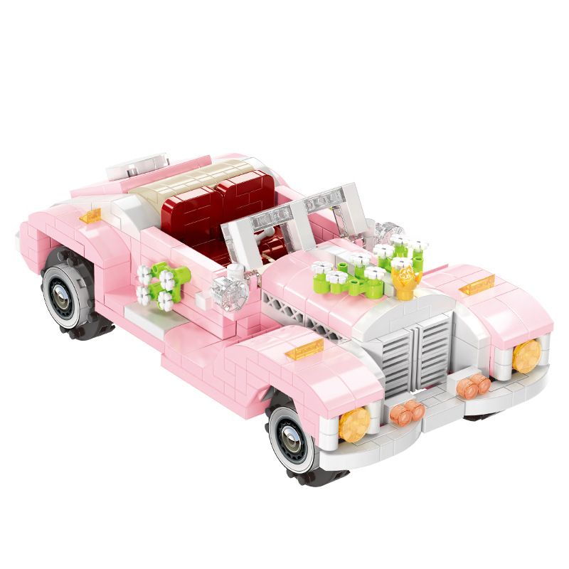 Lego MOYU BLOCK MY97123 Gran Torino Xếp hình lắp ráp ghép mô hình Phiên bản xe cưới cổ điển
