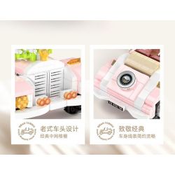 MOYU BLOCK MY97123 97123 PHIÊN BẢN XE CƯỚI CỔ ĐIỂN bộ đồ chơi xếp lắp ráp ghép mô hình Creator GRAN TORINO Sáng Tạo 575 khối