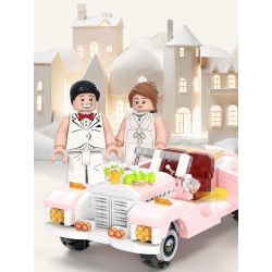 MOYU BLOCK MY97123 97123 PHIÊN BẢN XE CƯỚI CỔ ĐIỂN bộ đồ chơi xếp lắp ráp ghép mô hình Creator GRAN TORINO Sáng Tạo 575 khối