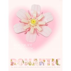 WEILE CREATION 2152 CẦM HOA ĐẢO SƯƠNG HỒNG bộ đồ chơi xếp lắp ráp ghép mô hình Creator ROMANTIC BOUQUET Sáng Tạo 1228 khối