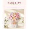 WEILE CREATION 2152 CẦM HOA ĐẢO SƯƠNG HỒNG bộ đồ chơi xếp lắp ráp ghép mô hình Creator ROMANTIC BOUQUET Sáng Tạo 1228 khối