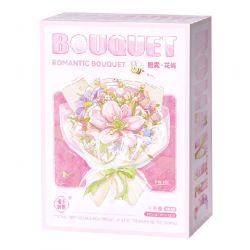 WEILE CREATION 2152 CẦM HOA ĐẢO SƯƠNG HỒNG bộ đồ chơi xếp lắp ráp ghép mô hình Creator ROMANTIC BOUQUET Sáng Tạo 1228 khối