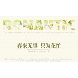 WEILE CREATION 2153 CẦM HOA THƯ TỪ RỪNG bộ đồ chơi xếp lắp ráp ghép mô hình Creator ROMANTIC BOUQUET Sáng Tạo 1146 khối