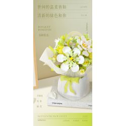 WEILE CREATION 2153 CẦM HOA THƯ TỪ RỪNG bộ đồ chơi xếp lắp ráp ghép mô hình Creator ROMANTIC BOUQUET Sáng Tạo 1146 khối