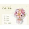 WEILE CREATION 2153 CẦM HOA THƯ TỪ RỪNG bộ đồ chơi xếp lắp ráp ghép mô hình Creator ROMANTIC BOUQUET Sáng Tạo 1146 khối