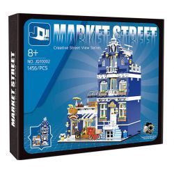 JIQING JQ10002 10002 PHỐ CHỢ bộ đồ chơi xếp lắp ráp ghép mô hình Creator Sáng Tạo 1456 khối