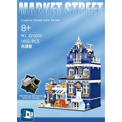 JIQING JQ10002 10002 PHỐ CHỢ bộ đồ chơi xếp lắp ráp ghép mô hình Creator Sáng Tạo 1456 khối