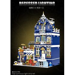 JIQING JQ10002 10002 PHỐ CHỢ bộ đồ chơi xếp lắp ráp ghép mô hình Creator Sáng Tạo 1456 khối