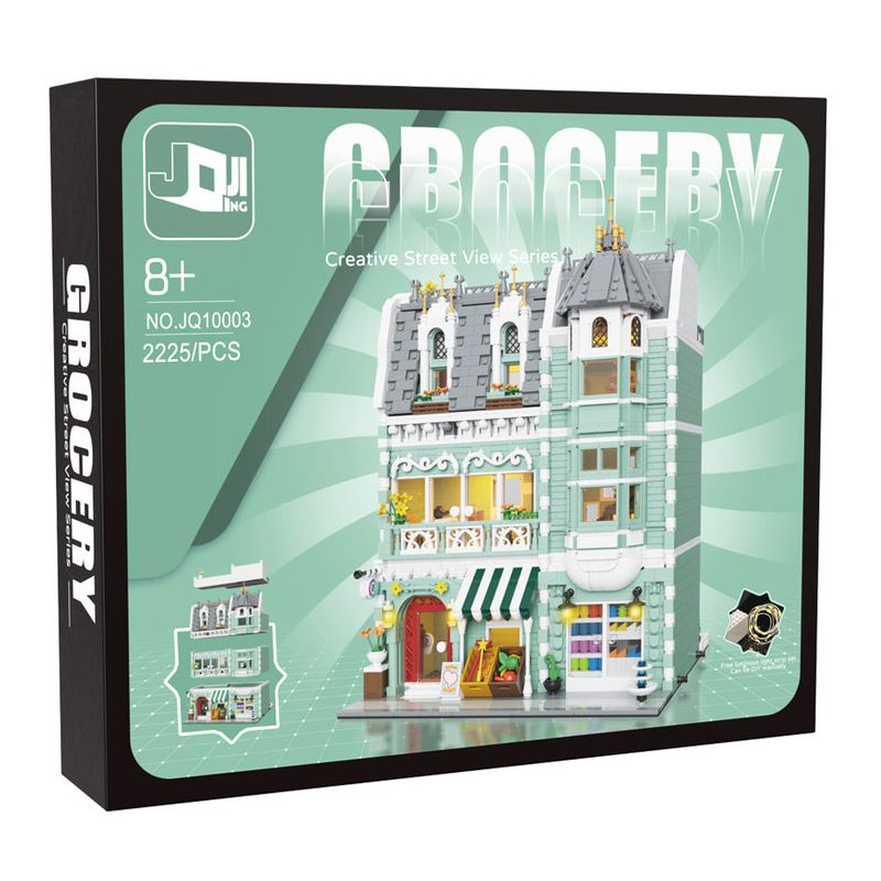 JIQING JQ10003 10003 CỬA HÀNG TẠP HÓA bộ đồ chơi xếp lắp ráp ghép mô hình Creator GROCERY Sáng Tạo 2225 khối