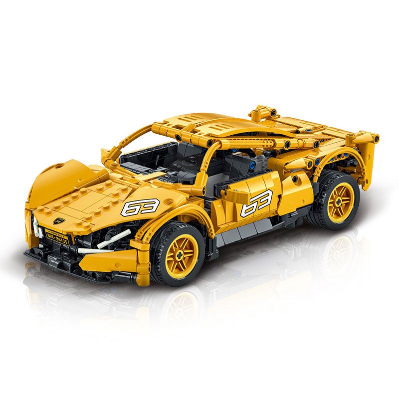 MorkModel 025009 Mork Model 025009 non  LAMBORGHINI tỷ lệ 1:16 bộ đồ chơi xếp lắp ráp ghép mô hình  AVENTADOR SVJ63 (R/C) Kỹ Thuật Công Nghệ Cao Mô Hình Phương Tiện 873 khối