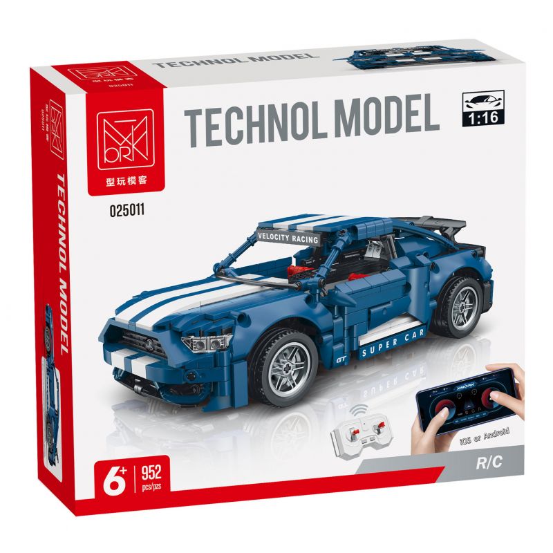 MorkModel 025011 Mork Model 025011 FORD MUSTANG tỷ lệ 1:16 bộ đồ chơi xếp lắp ráp ghép mô hình Technic Kỹ Thuật Công Nghệ Cao Mô Hình Phương Tiện 952 khối