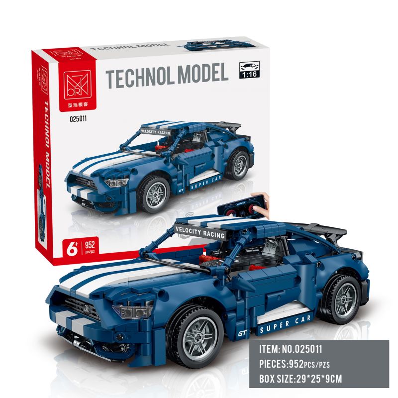 MorkModel 025011 Mork Model 025011 FORD MUSTANG tỷ lệ 1:16 bộ đồ chơi xếp lắp ráp ghép mô hình Technic Kỹ Thuật Công Nghệ Cao Mô Hình Phương Tiện 952 khối
