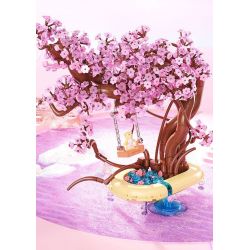 DUOMAIKA D1310 1310 MÙA HOA ANH ĐÀO SAKURA SWING bộ đồ chơi xếp lắp ráp ghép mô hình Creator Sáng Tạo 780 khối