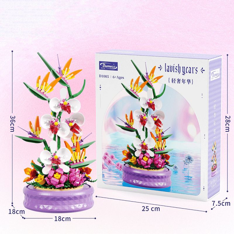 DUOMAIKA D1005 1005 THỜI GIAN XA HOA NHẸ NHÀNG bộ đồ chơi xếp lắp ráp ghép mô hình Creator Sáng Tạo 476 khối DUOMAIKA D1005 1005 THỜI GIAN XA HOA NHẸ NHÀNG bộ đồ chơi xếp lắp ráp ghép mô hình Creator Sáng Tạo 476 khối