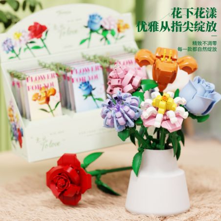 DUOMAIKA D1308 1308 6 LOẠI PHÁO HOA CỦA Ý bộ đồ chơi xếp lắp ráp ghép mô hình Creator Sáng Tạo