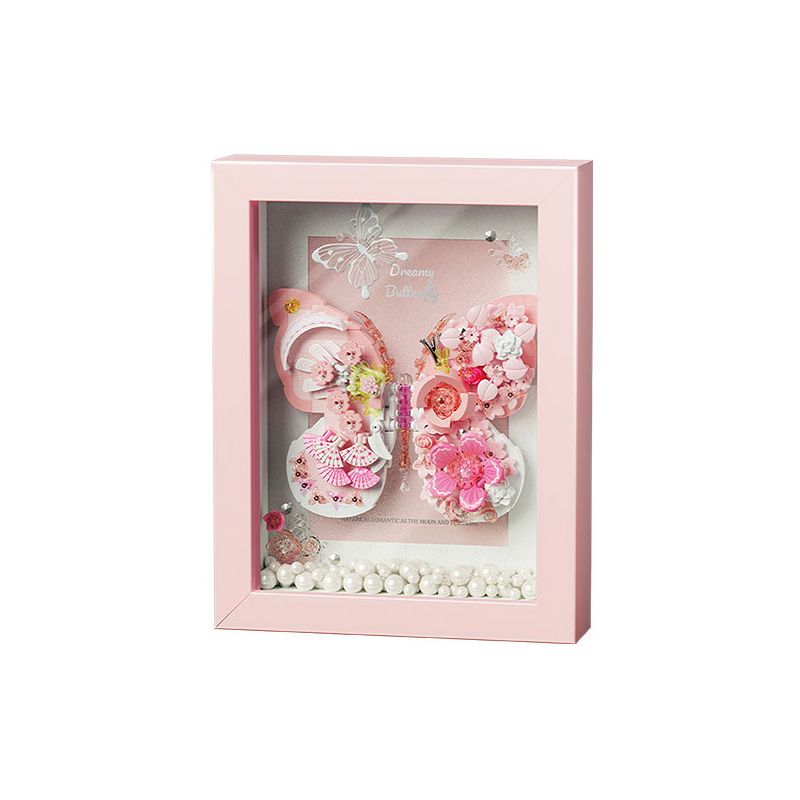 GEKKOSHA 804232 BƯỚM SAO VÀ TRĂNG SƯƠNG MÙ MÀU HỒNG bộ đồ chơi xếp lắp ráp ghép mô hình Arts & Crafts 567 khối