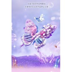 GEKKOSHA 804232 BƯỚM SAO VÀ TRĂNG SƯƠNG MÙ MÀU HỒNG bộ đồ chơi xếp lắp ráp ghép mô hình Arts & Crafts 567 khối