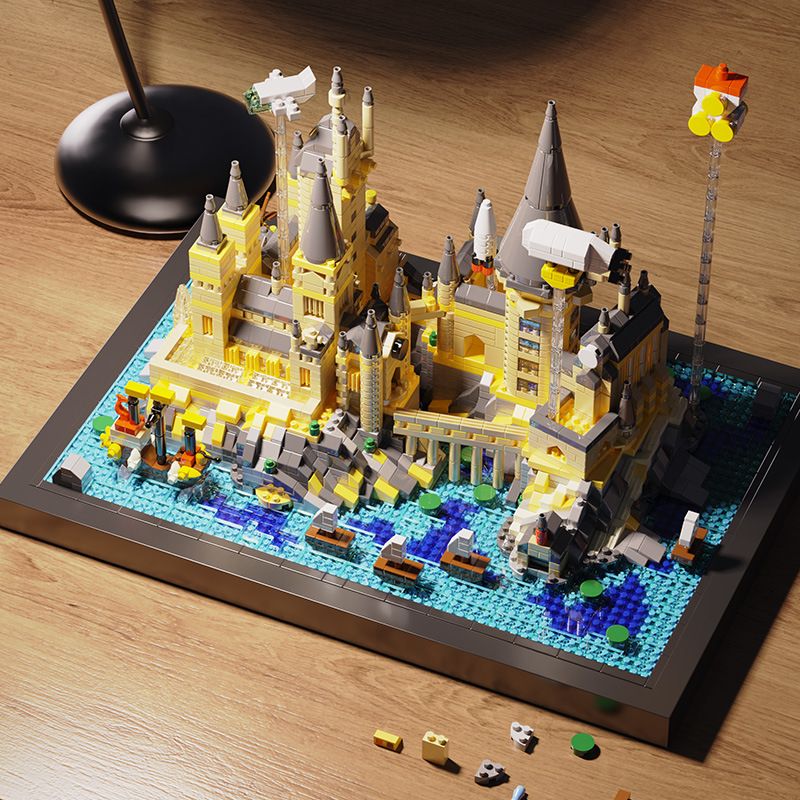 HIGH BOUNDARY DMD004 LÂU ĐÀI MA THUẬT bộ đồ chơi xếp lắp ráp ghép mô hình Harry Potter MAGIC CASTLE Chú Bé Phù Thủy 2724 khối