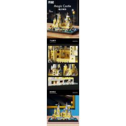 HIGH BOUNDARY DMD004 LÂU ĐÀI MA THUẬT bộ đồ chơi xếp lắp ráp ghép mô hình Harry Potter MAGIC CASTLE Chú Bé Phù Thủy 2724 khối