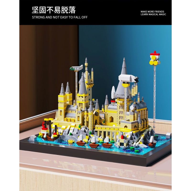 HIGH BOUNDARY DMD004 LÂU ĐÀI MA THUẬT bộ đồ chơi xếp lắp ráp ghép mô hình Harry Potter MAGIC CASTLE Chú Bé Phù Thủy 2724 khối