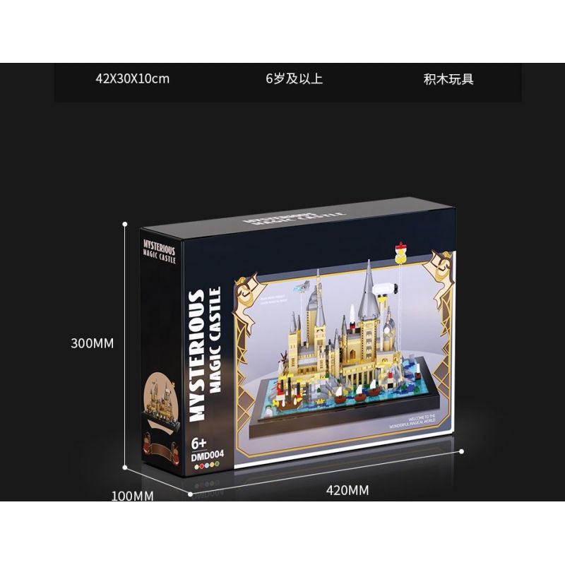 HIGH BOUNDARY DMD004 LÂU ĐÀI MA THUẬT bộ đồ chơi xếp lắp ráp ghép mô hình Harry Potter MAGIC CASTLE Chú Bé Phù Thủy 2724 khối