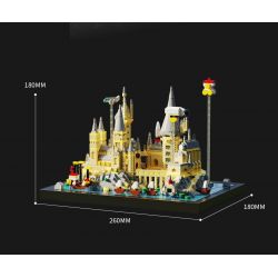 HIGH BOUNDARY DMD004 LÂU ĐÀI MA THUẬT bộ đồ chơi xếp lắp ráp ghép mô hình Harry Potter MAGIC CASTLE Chú Bé Phù Thủy 2724 khối