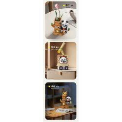 MOYU BLOCK MY97119 97119 CHỦ BÚT PANDA bộ đồ chơi xếp lắp ráp ghép mô hình 901 khối