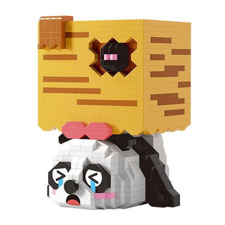 MOYU BLOCK MY97120 97120 HỘP ĐỰNG BÚT HÌNH GẤU TRÚC PANNI bộ đồ chơi xếp lắp ráp ghép mô hình 807 khối