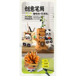 MOYU BLOCK MY97120 97120 HỘP ĐỰNG BÚT HÌNH GẤU TRÚC PANNI bộ đồ chơi xếp lắp ráp ghép mô hình 807 khối