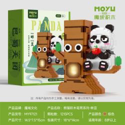 MOYU BLOCK MY97121 97121 NGƯỜI GIỮ BÚT GẤU TRÚC PAN DOU bộ đồ chơi xếp lắp ráp ghép mô hình 1215 khối