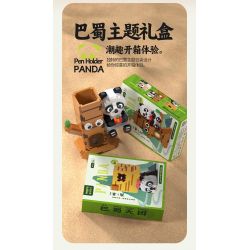 MOYU BLOCK MY97121 97121 NGƯỜI GIỮ BÚT GẤU TRÚC PAN DOU bộ đồ chơi xếp lắp ráp ghép mô hình 1215 khối