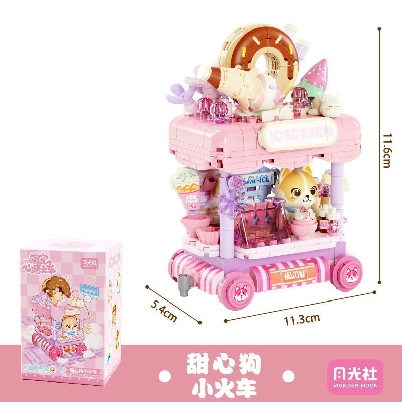 GEKKOSHA 802039 CHUYẾN TÀU ĐIỀU ƯỚC THÚ CƯNG DỄ THƯƠNG CHÓ YÊU bộ đồ chơi xếp lắp ráp ghép mô hình 426 khối
