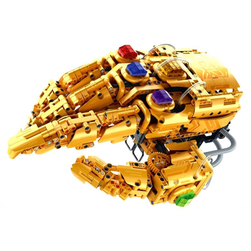 Lego IM.Master QIHUI 6839 Xếp hình lắp ráp ghép mô hình Bậc thầy vũ khí: Găng tay vô cực Thanos có thể đeo được