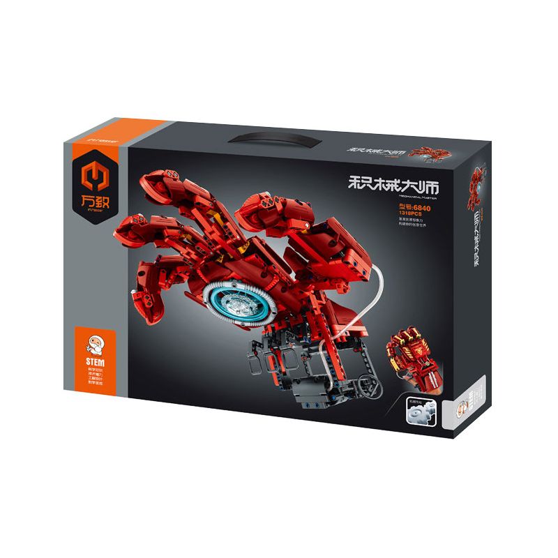 IM.MASTER QIHUI 6840 BẬC THẦY VŨ KHÍ GĂNG TAY VÔ CỰC CỦA IRON MAN CÓ THỂ ĐEO ĐƯỢC bộ đồ chơi xếp lắp ráp ghép mô hình Super Heroes Siêu Nhân Anh Hùng 1318 khối