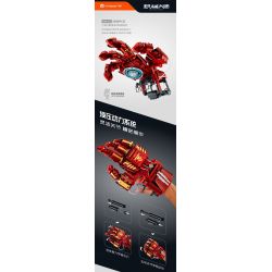IM.MASTER QIHUI 6840 BẬC THẦY VŨ KHÍ GĂNG TAY VÔ CỰC CỦA IRON MAN CÓ THỂ ĐEO ĐƯỢC bộ đồ chơi xếp lắp ráp ghép mô hình Super Heroes Siêu Nhân Anh Hùng 1318 khối