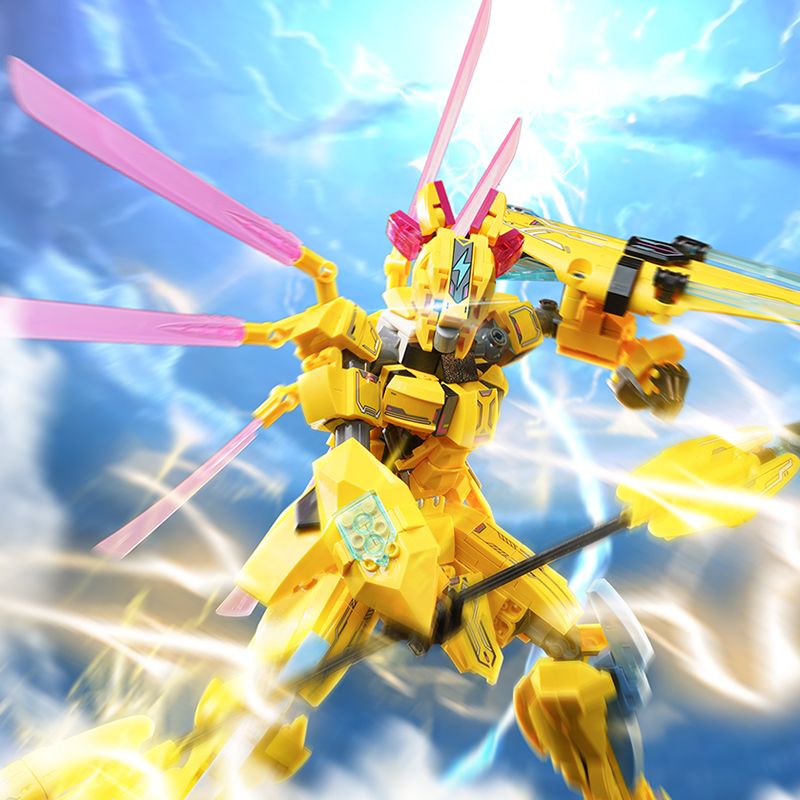 KEEPPLEY 81014 GALAXY GODS MECHA THUNDERBIRD bộ đồ chơi xếp lắp ráp ghép mô hình Movie & Game Phim Và Trò Chơi 712 khối