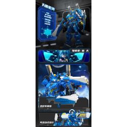 KEEPPLEY 81014 GALAXY GODS MECHA THUNDERBIRD bộ đồ chơi xếp lắp ráp ghép mô hình Movie & Game Phim Và Trò Chơi 712 khối