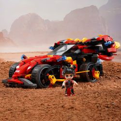 KEEPPLEY 81016 GALAXY FENGSHEN JI MECHA XE BỐN BÁNH FIRE LOTUS bộ đồ chơi xếp lắp ráp ghép mô hình Movie & Game Phim Và Trò Chơi 664 khối