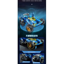KEEPPLEY 81016 GALAXY FENGSHEN JI MECHA XE BỐN BÁNH FIRE LOTUS bộ đồ chơi xếp lắp ráp ghép mô hình Movie & Game Phim Và Trò Chơi 664 khối
