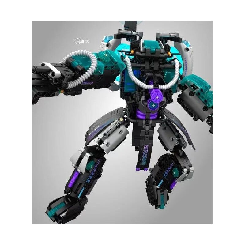 IM.MASTER QIHUI 7813 SÚNG KHÔNG GIAN DẠNG KÉP bộ đồ chơi xếp lắp ráp ghép mô hình Technic Kỹ Thuật Công Nghệ Cao Mô Hình Phương Tiện 3037 khối